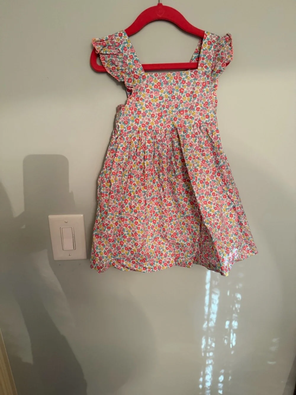 Floral Ruffle-Sleeveless Sun Dress - Pink Floral Girls 2T